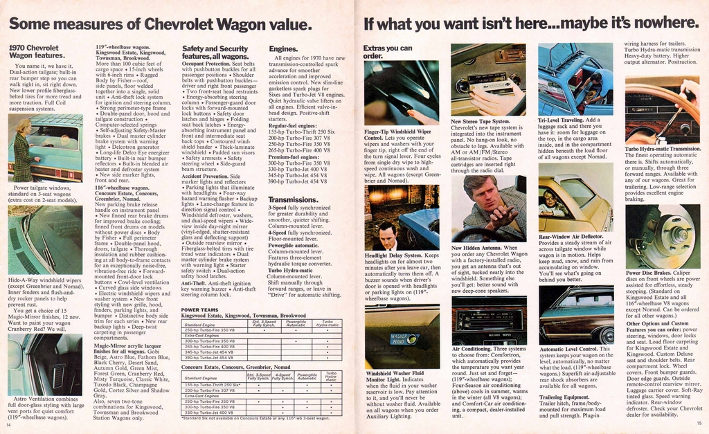 1970 Chevrolet Wagons Brochure Page 7
